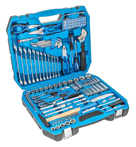 Högert Technik Germany Toolkit 131 pcs., 1/2", 3/8" 1/4"